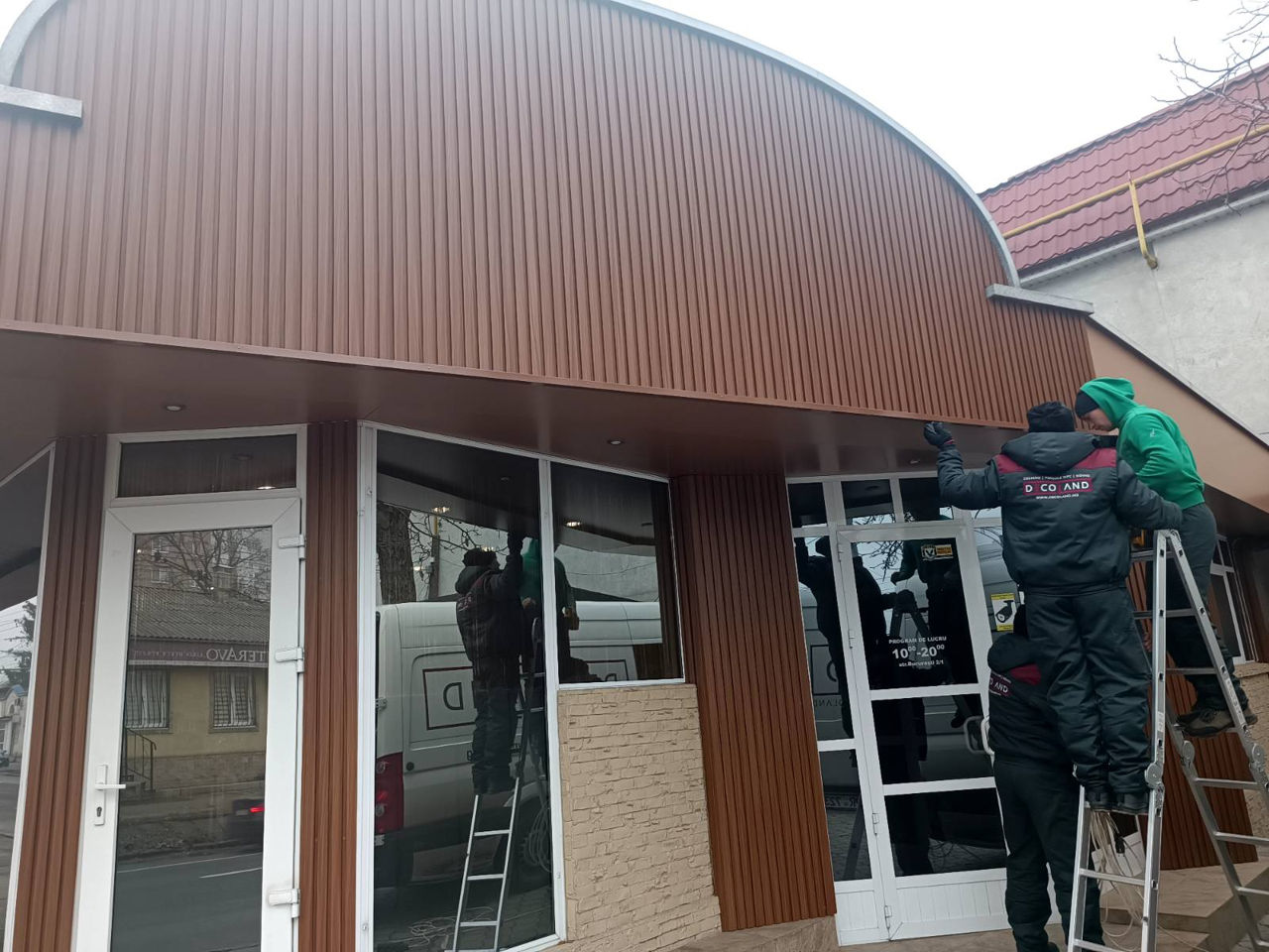 Riflaje decorative din lemn plastifiat pentru decorarea pereților foto 13