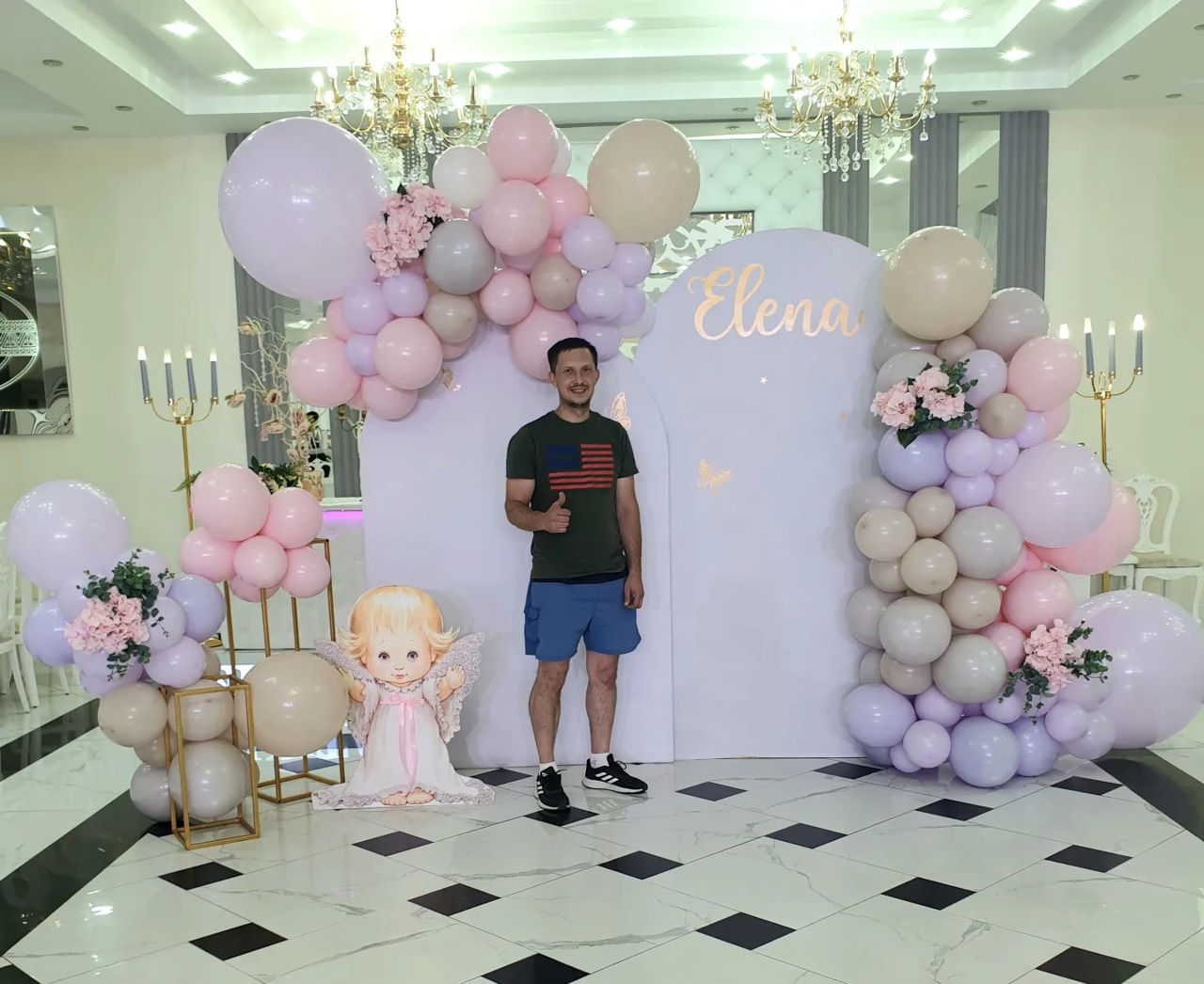 Decor cu baloane heliu balti decoratiuni fotopanou оформление шарами бельцы шары с гелием фотопанно foto 7