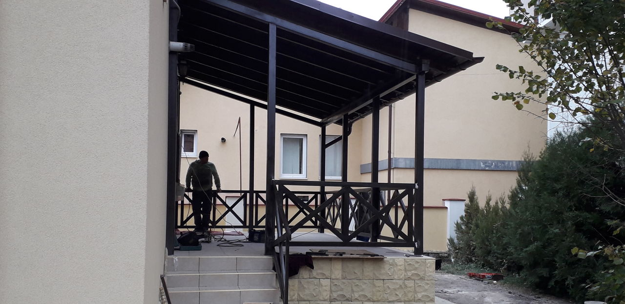 Porți uși,balustrade, gratii ,copertine absolut tot din metal. фото 8