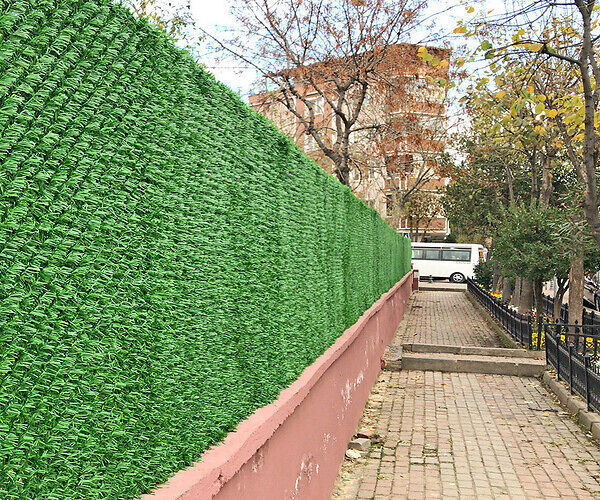 Plasa verde decorativa pentru gard. foto 3