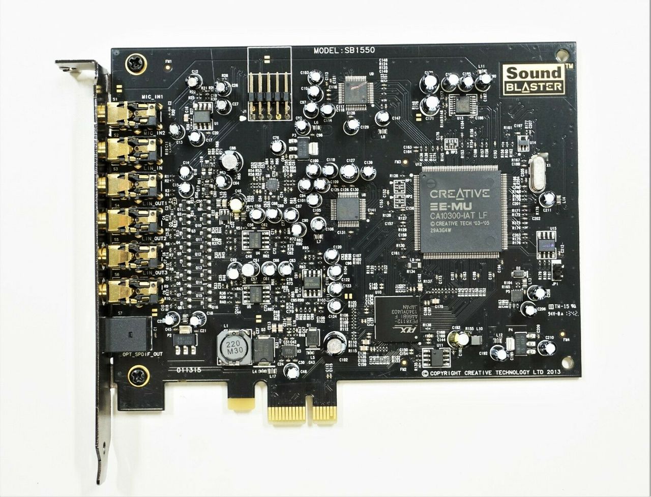 Creative Sound Blaster Audigy RX 7.1/5.1 PCIe Sound Card with 600 ohm ...