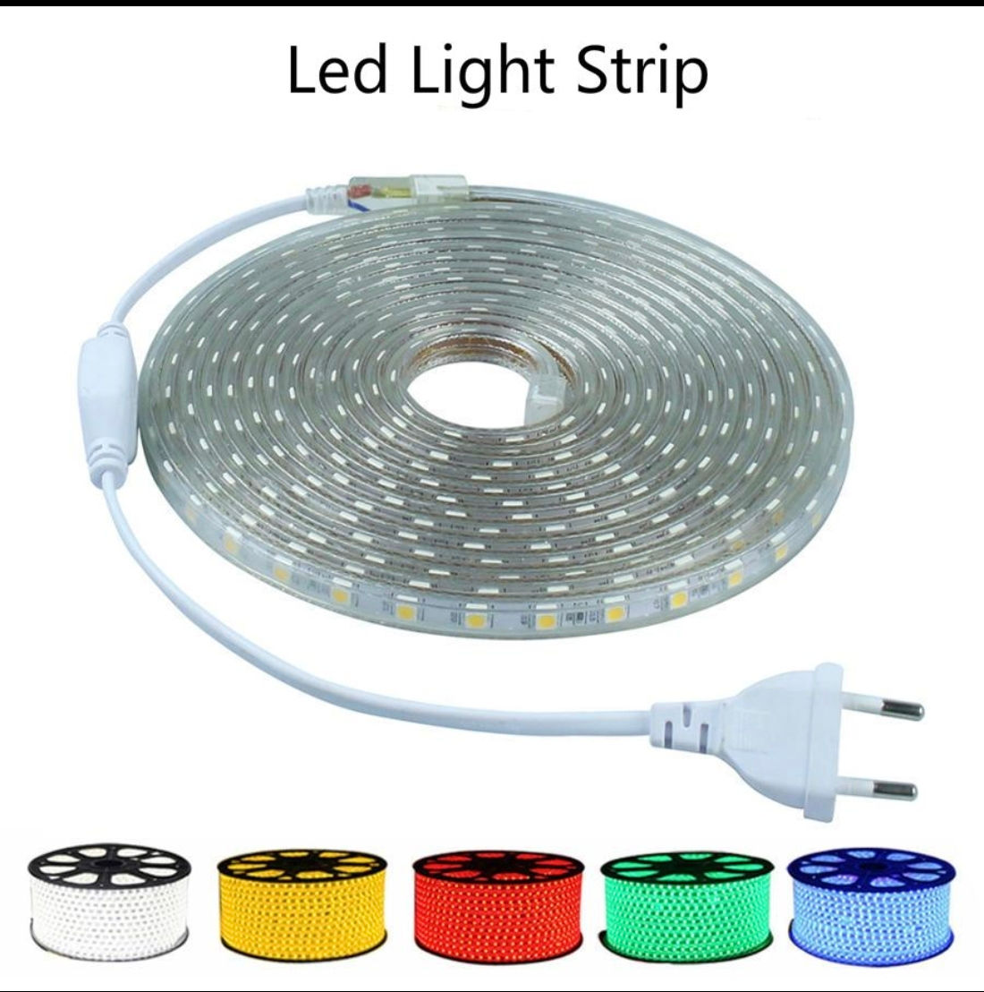 Banda Led 220V,Лед лента,alb,albastru,alb-cald,alb-albastru,rosu,verde,IP65. foto 8