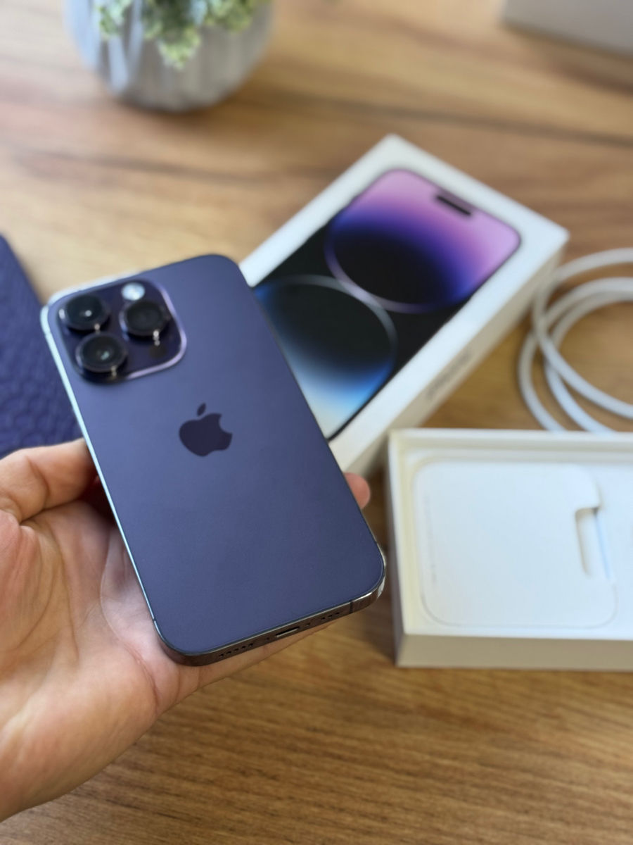 Iphone 14 Pro 256GB Deep Purple ideal ! Certificat de garantie ! foto 1