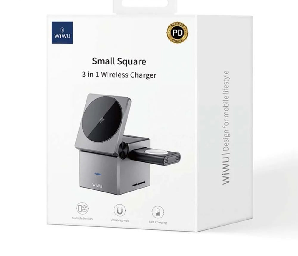 Încărcător wireless WIWU Small Aquare 3 în 1 Wi-W030 foto 2