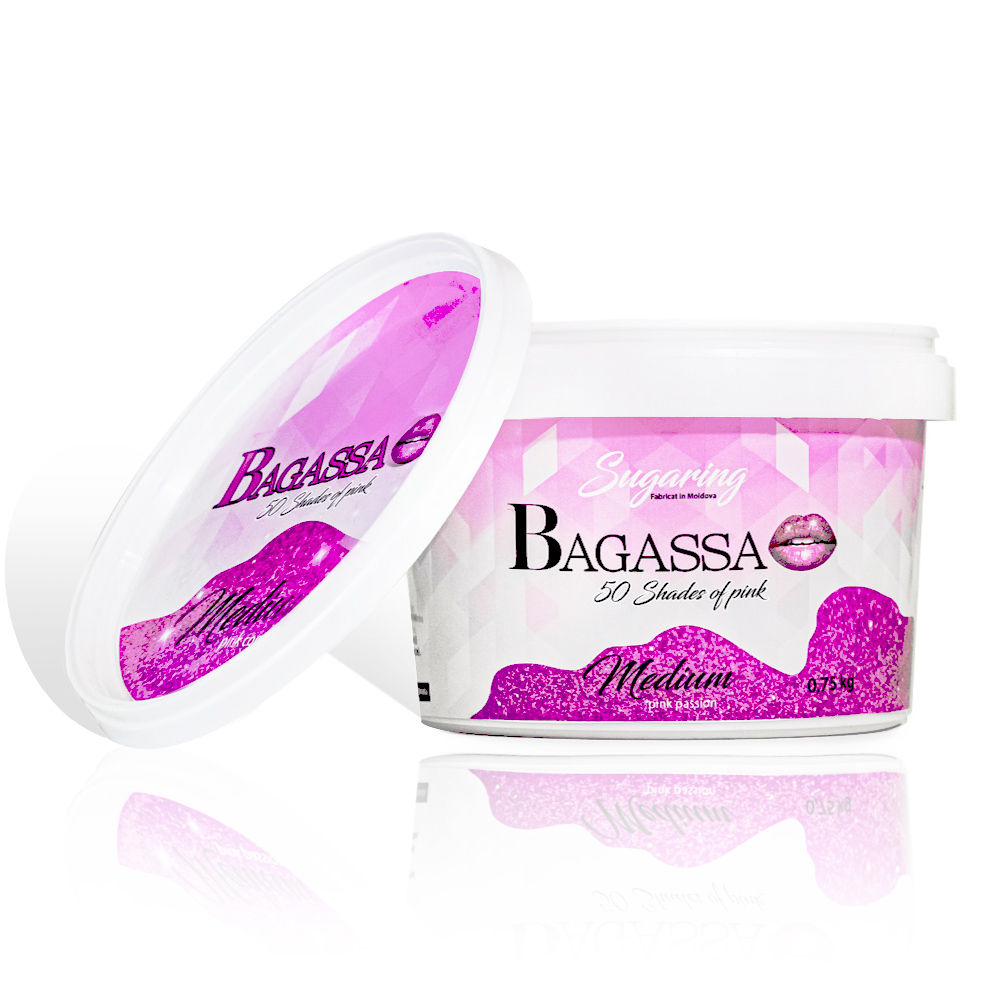 Bagassa 50 shades of pink Medium - pasta de zahar Pasiune roz 750 gr foto 0