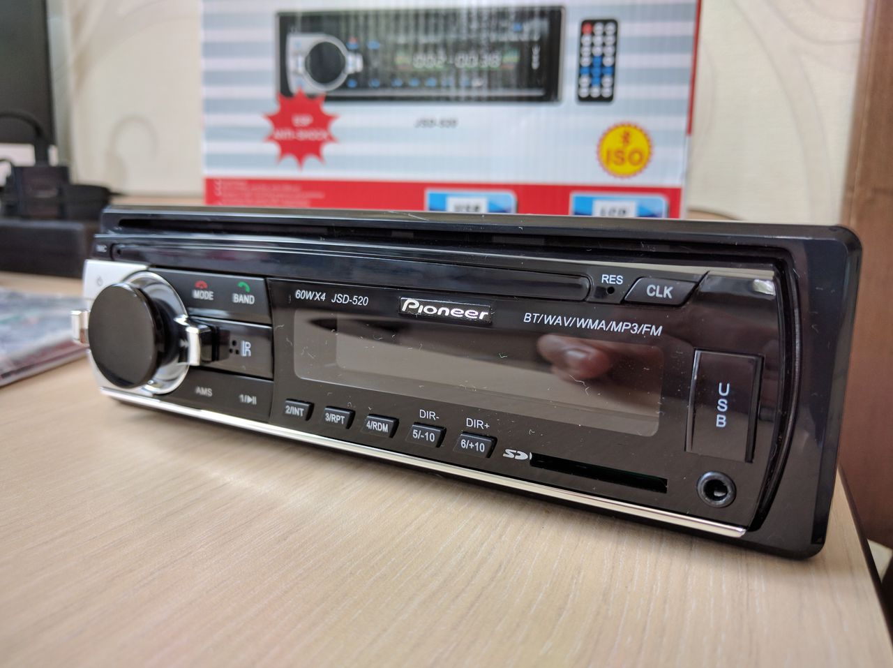 60Wx4 Pioneer JSD-520 MP3 с Bluetooth для телефона