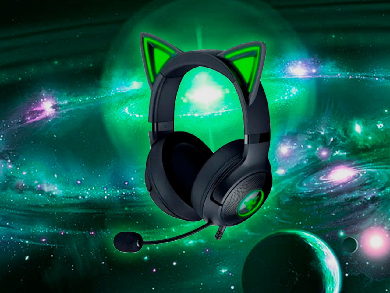 Наушники «Razer Kraken Kitty V2 RZ04-04730100 USB Black» фото 0