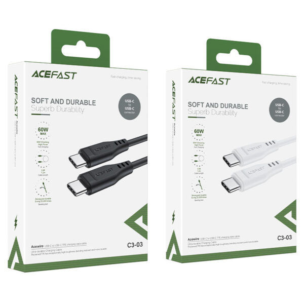 Acefast C3-03 Cablu De Date De Încărcare Usb-c La Usb-c Tpe foto 3