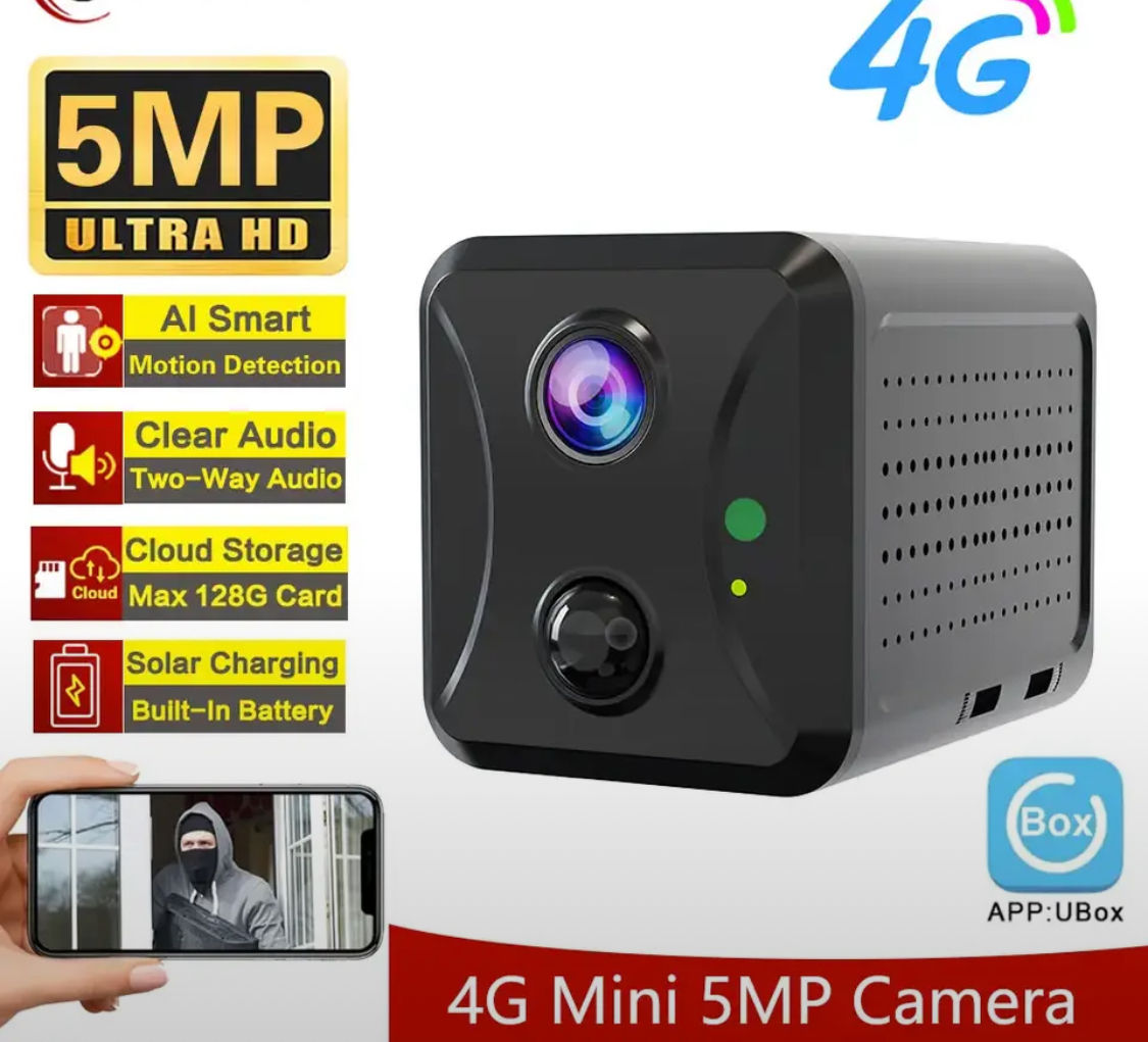 Mini camera 5MP, WI-Fi si 4G (cu sim) foto 3