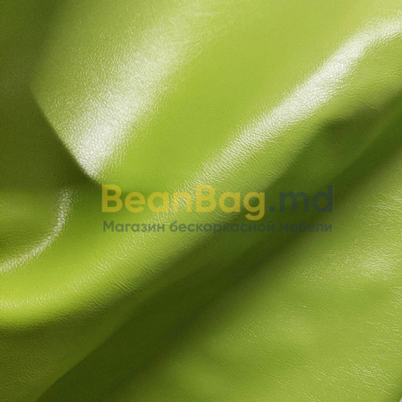 BeanBag Piramida XL din Ecopiele culoare verde foto 2