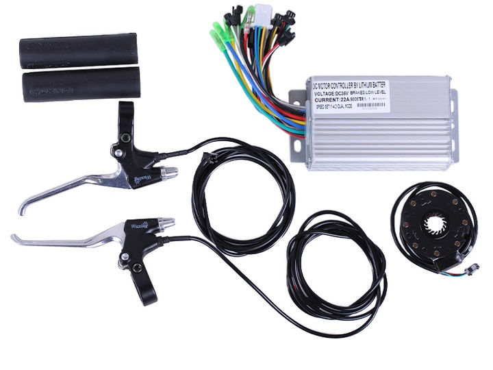 Set bicicleta roata fata 26" cu display 500W Agile Elec foto 3