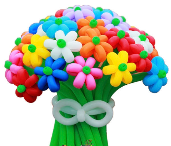 Baloane cu heliu, buchete din flori/ шары с гелием, цветы из шариков foto 1