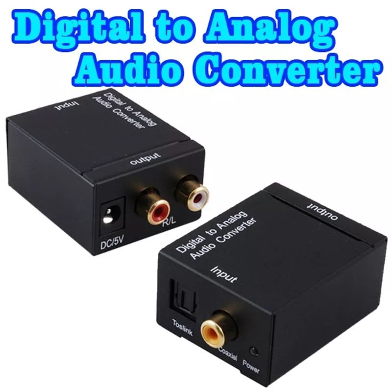 Цифровой в аналоговый аудио конвертер digital to analog audio converter-  200 lei foto 1