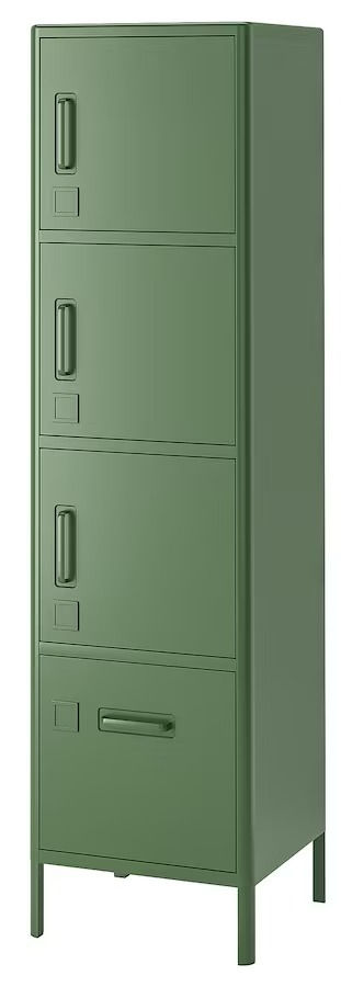 Dulap înalt cu sertar și uși din metal IKEA фото 3