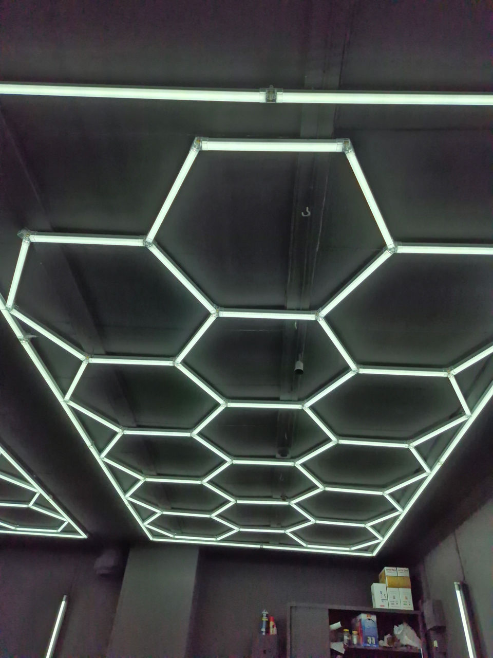 Hexagon led detailing led tavane foto 2