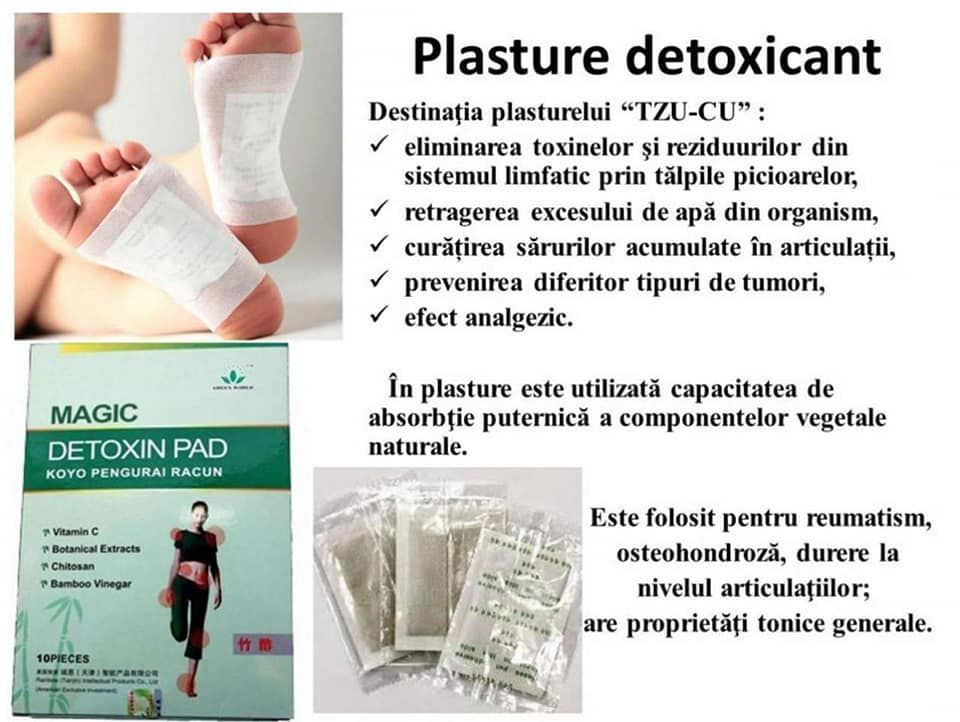 Scapă de dureri de picioare acum! Plasture detox! foto 2