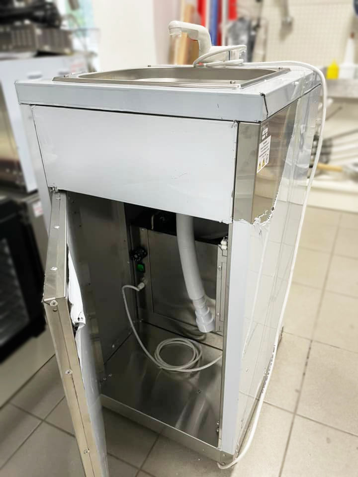 Lavoar autonom din inox 440x500x960 mm, pentru comert stradal, fast-food foto 4