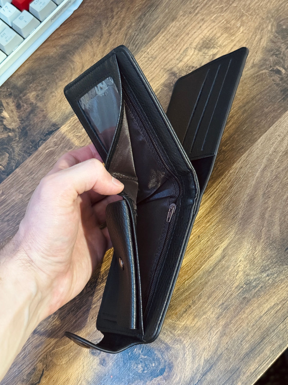 Portofel pentru barbati PT46, calitate Premium, model BMW, Negru foto 2