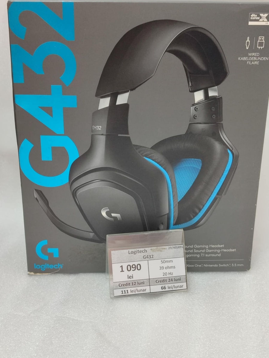 Casti Logitech G432  1090 lei foto 0