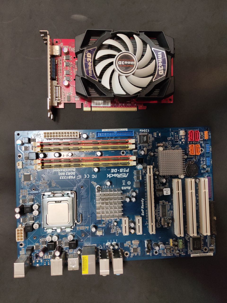 Kit ASRock P5BDE + Processor Xeon X5460 + 8 Gb Ram 4 x 2 DDR2 + NVIDIA