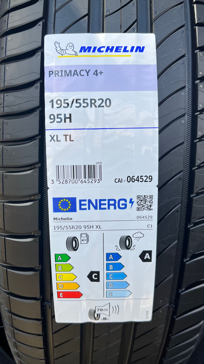 2 шины/ 2 anvelope 195/55 R20 Michelin Primacy 4+/ Доставка, livrare toata Moldova  фото 1