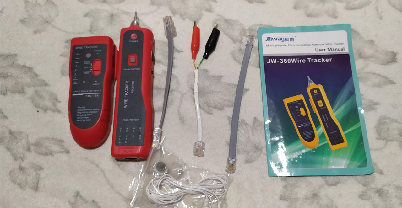 Тестер для кабеля Ethernet LAN проводов RJ45 RJ-11 foto 8