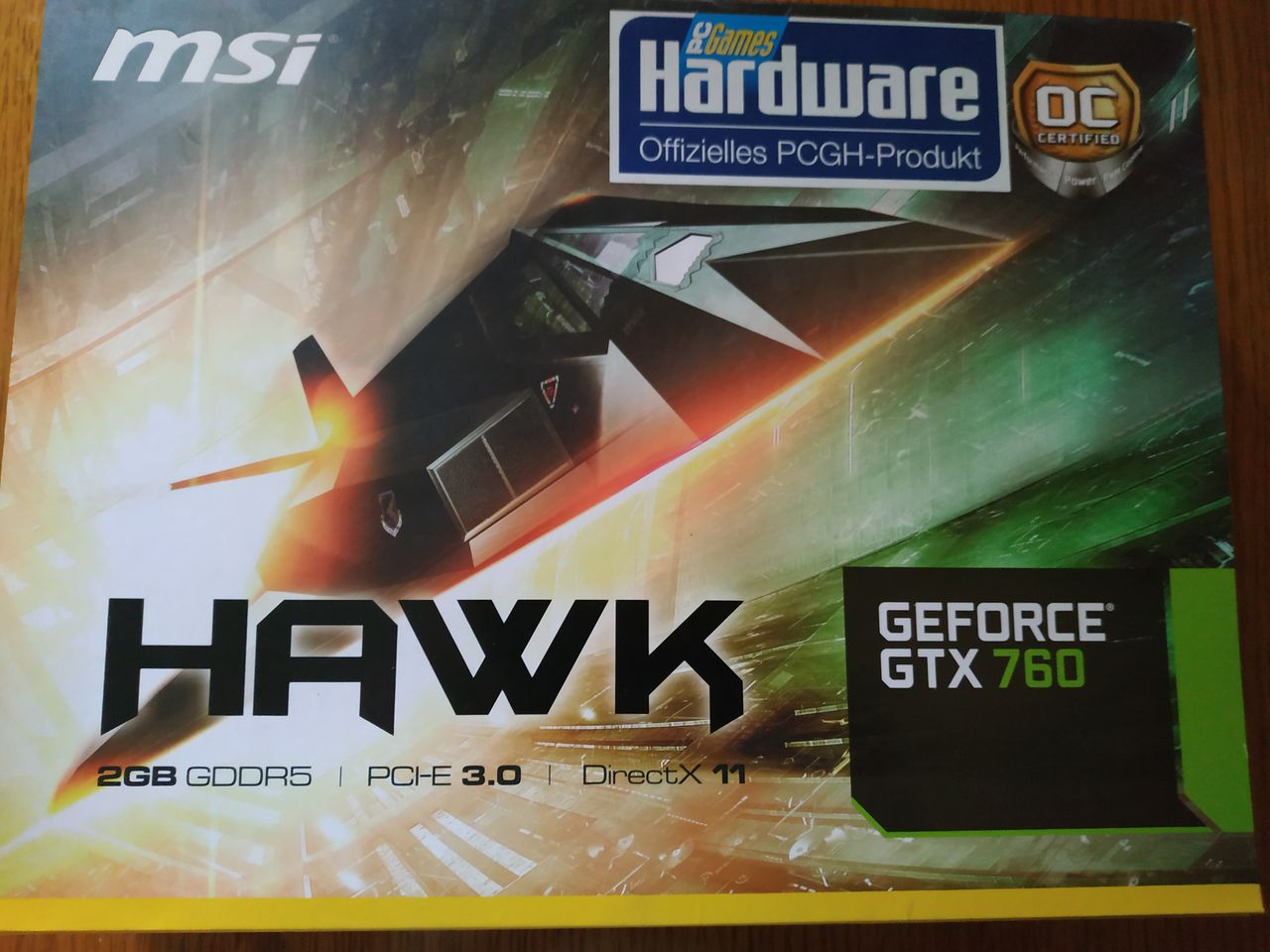 Игровая видеокарта MSI GeForce GTX 760 Hawk 2048MB GDDR5 (256bit) весь  комплект !!!!