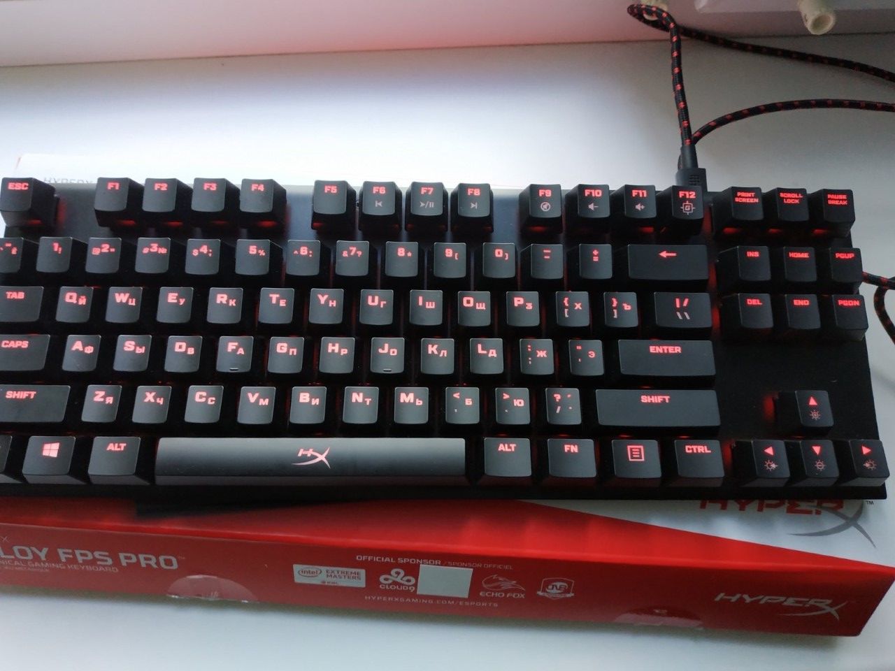 Клавиатура, tastatura HyperX Alloy FPS PRO, Black Red