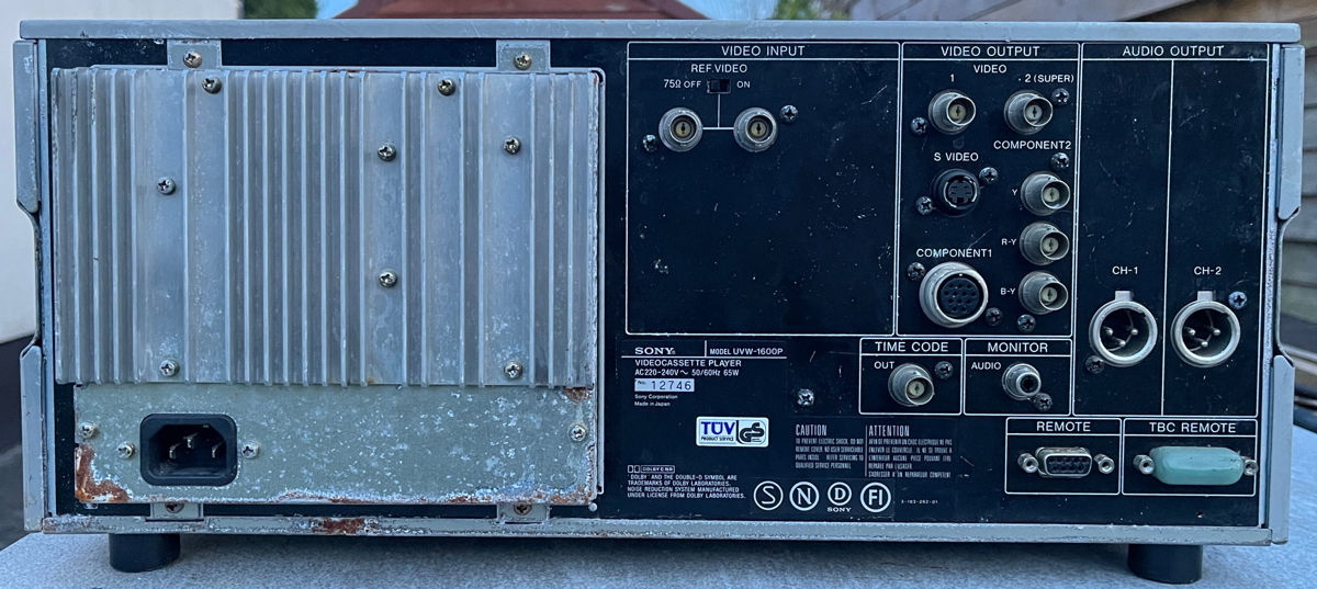 Sony U-matic VO-5850P/VP-5030/VO-5630/UVW- 1600P foto 7