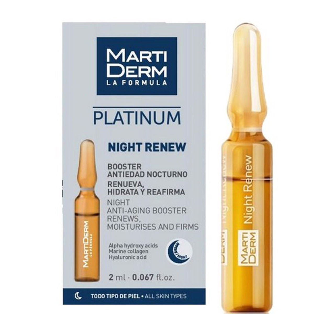 Night renew Ночные ампулы Martiderm 10 шт