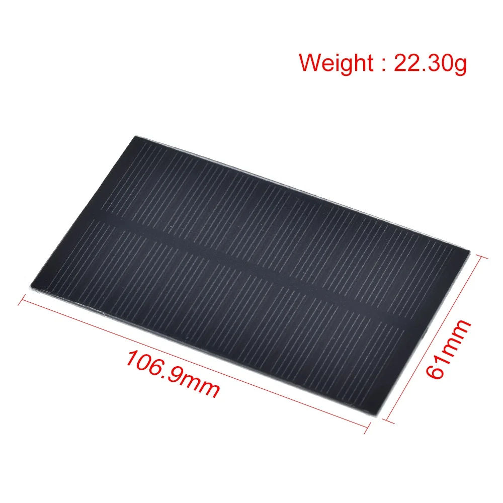 Маленькая солнечная панель, Solar Cell Panel TZT YD-107X61, 1W 5V Phone Charger фото 2