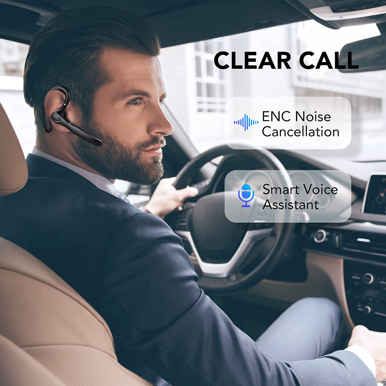Handsfree bluetooth pentru soferi наушник для водителей фото 4