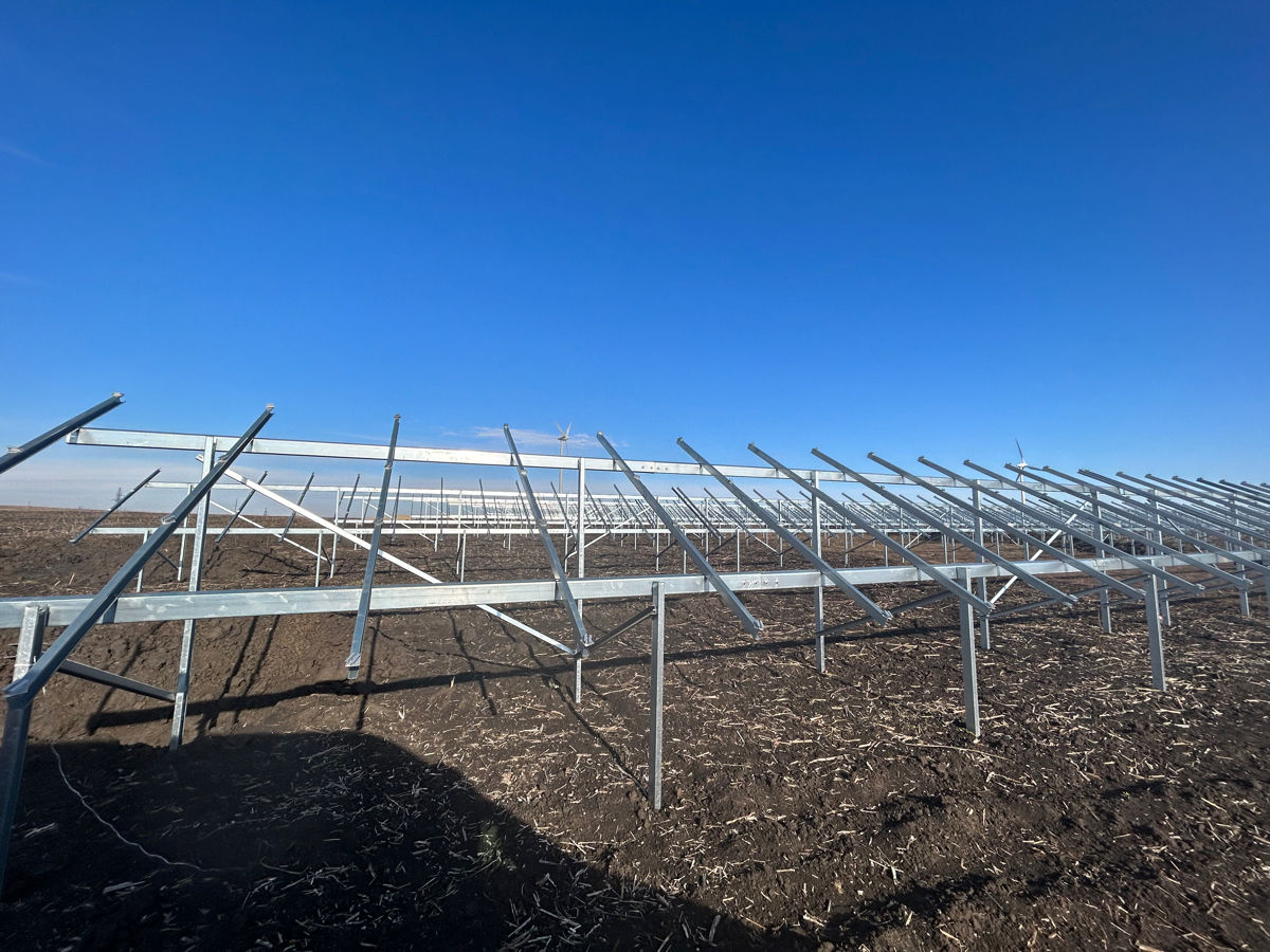 Structură metalica/metal pentru panouri solare la sol/pe acoperis foto 3