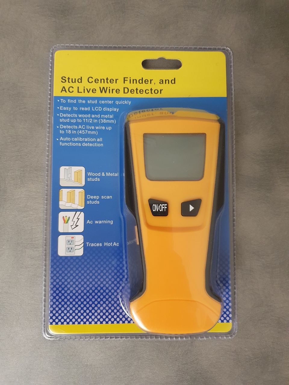 ST250 Stud Center Finder & AC Live Wire Detector