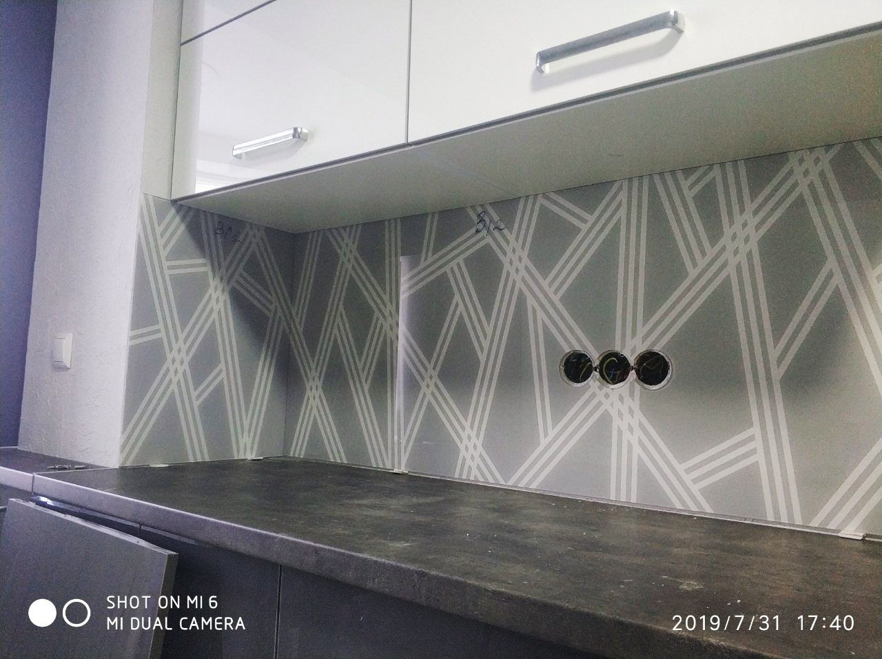 Кухонный фартук из стекла 4-6 мм Șorț ( Brîu ) de bucătărie din sticlă 4-6 mm фото 2