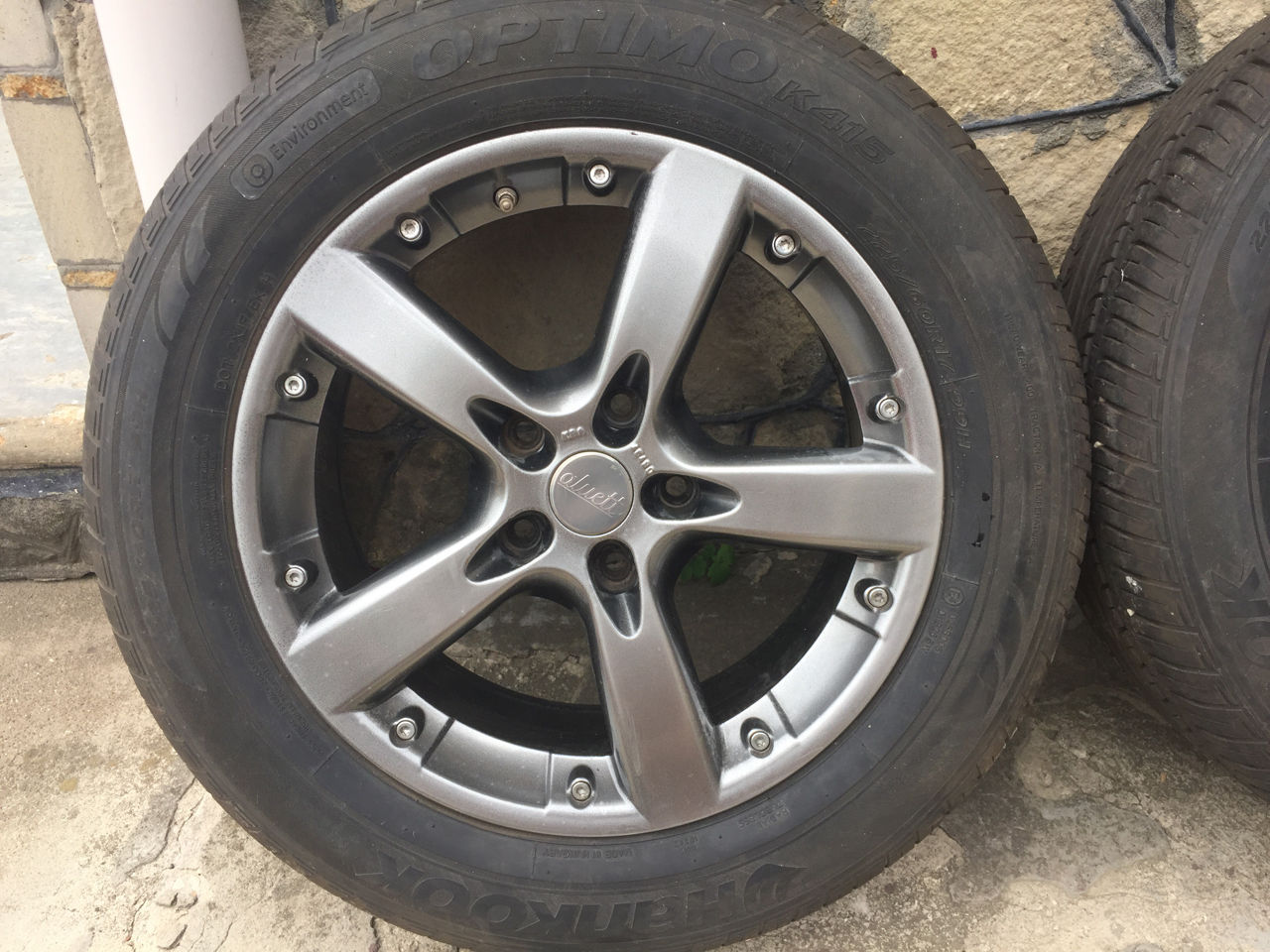 5x120 17" 8j H2 диски титановые на BMW и VW T5 T6 Jante