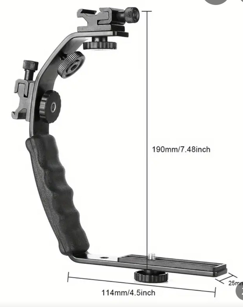 180 lei - L Video Grip, L-Bracket, L Plate Universal Camera 1/4 Inch Screw Swiss Vertical Video фото 5