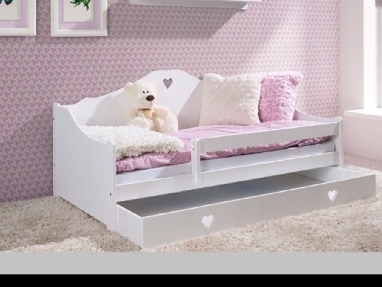 Детская кровать Лили белый 160x80