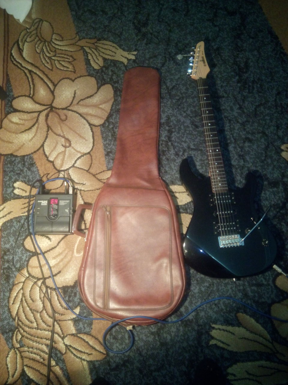 Для электрогитары кожаный ретро чехол