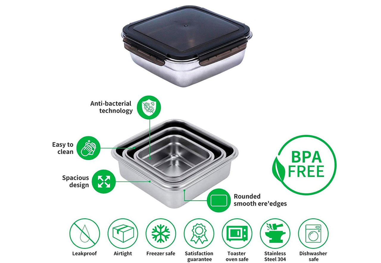 Set caserole inox 3ps mod 33253 foto 1