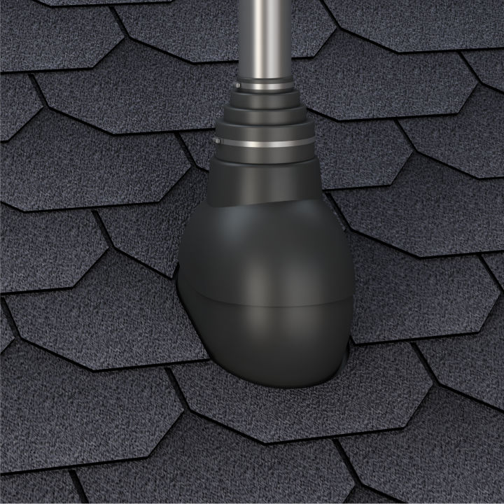 Element pentru trecerea antenei pentru şindrila bituminoasă (d – 19-90 mm) foto 2