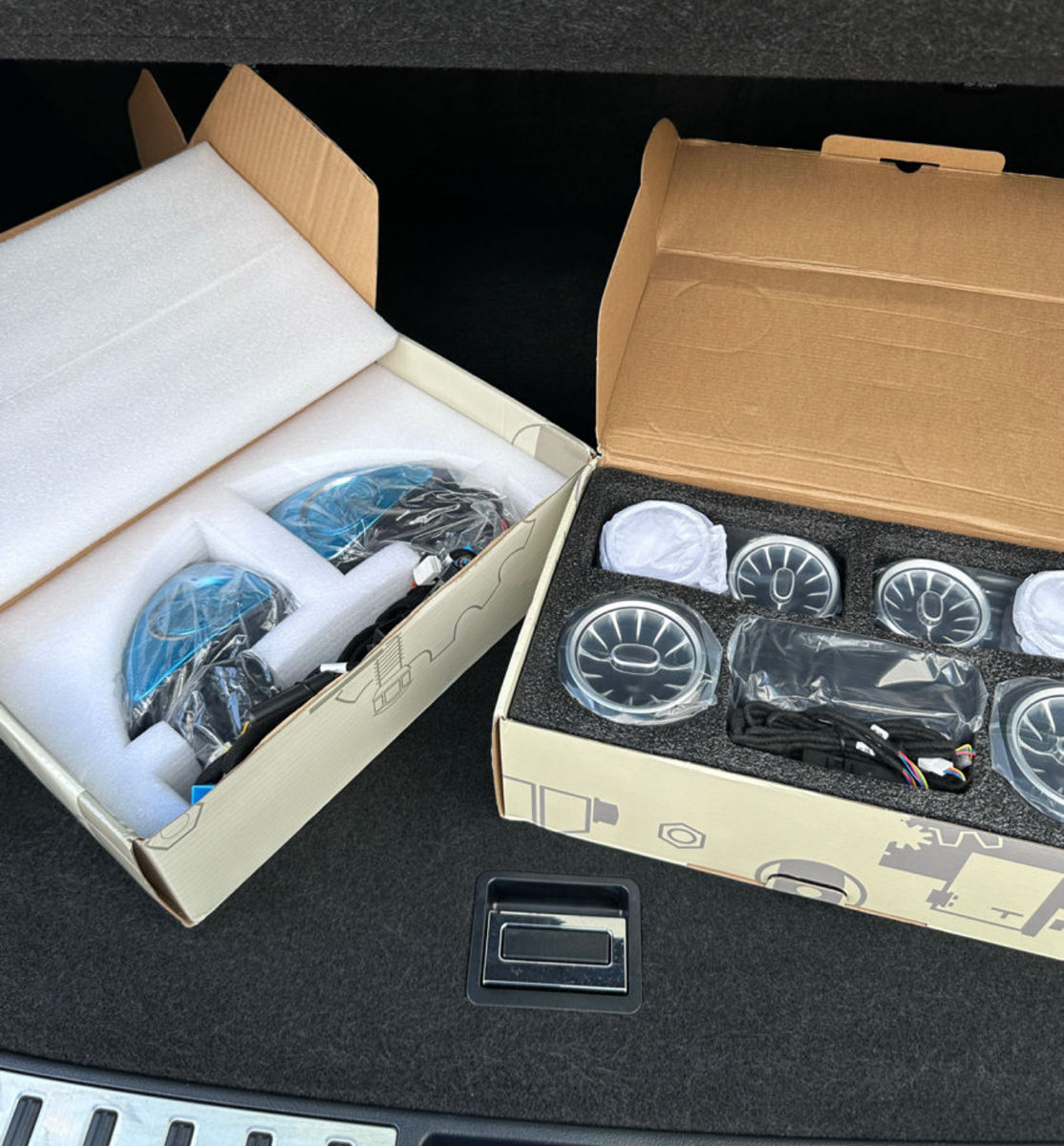 Дефлекторы W213 - Turbiene Led 64 color - Mercedes foto 3