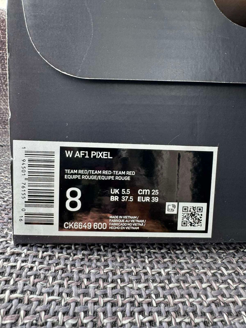 Nike Air Force 1 Pixel Team Red foto 5