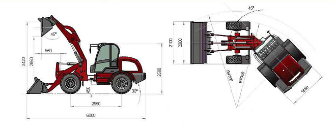 Incarcator frontal 1m3 фото 3