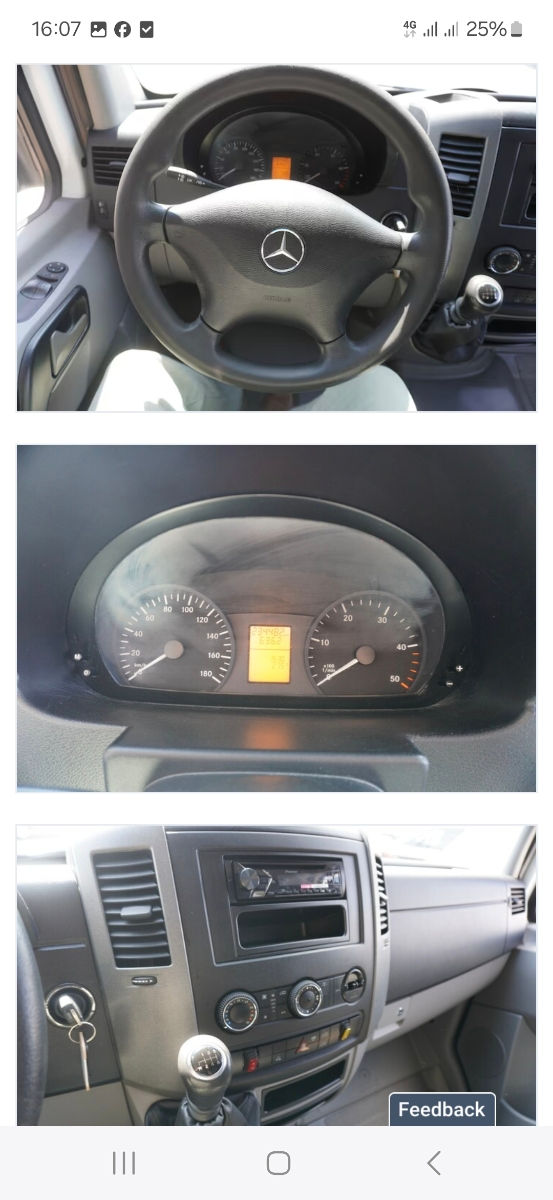 Mercedes Sprinter 316 ,120kw,,,anu 2017 ,adus  recent din Germania ,merge super ,kilometri originali cu carte service,sunt 2 sprintere 316 automată  și manual ,încălzire autonoma wabasto originală,,,
 foto 0