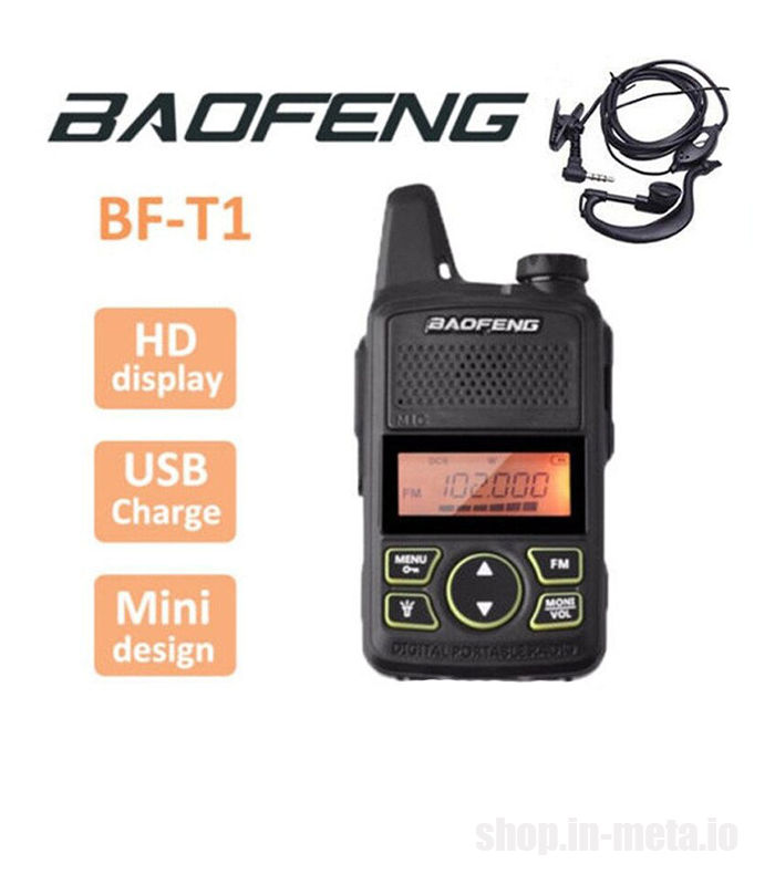 Скидка 20% Распродажа - Мини рация / Mini handheld radio Baofeng BF-T1 foto 4