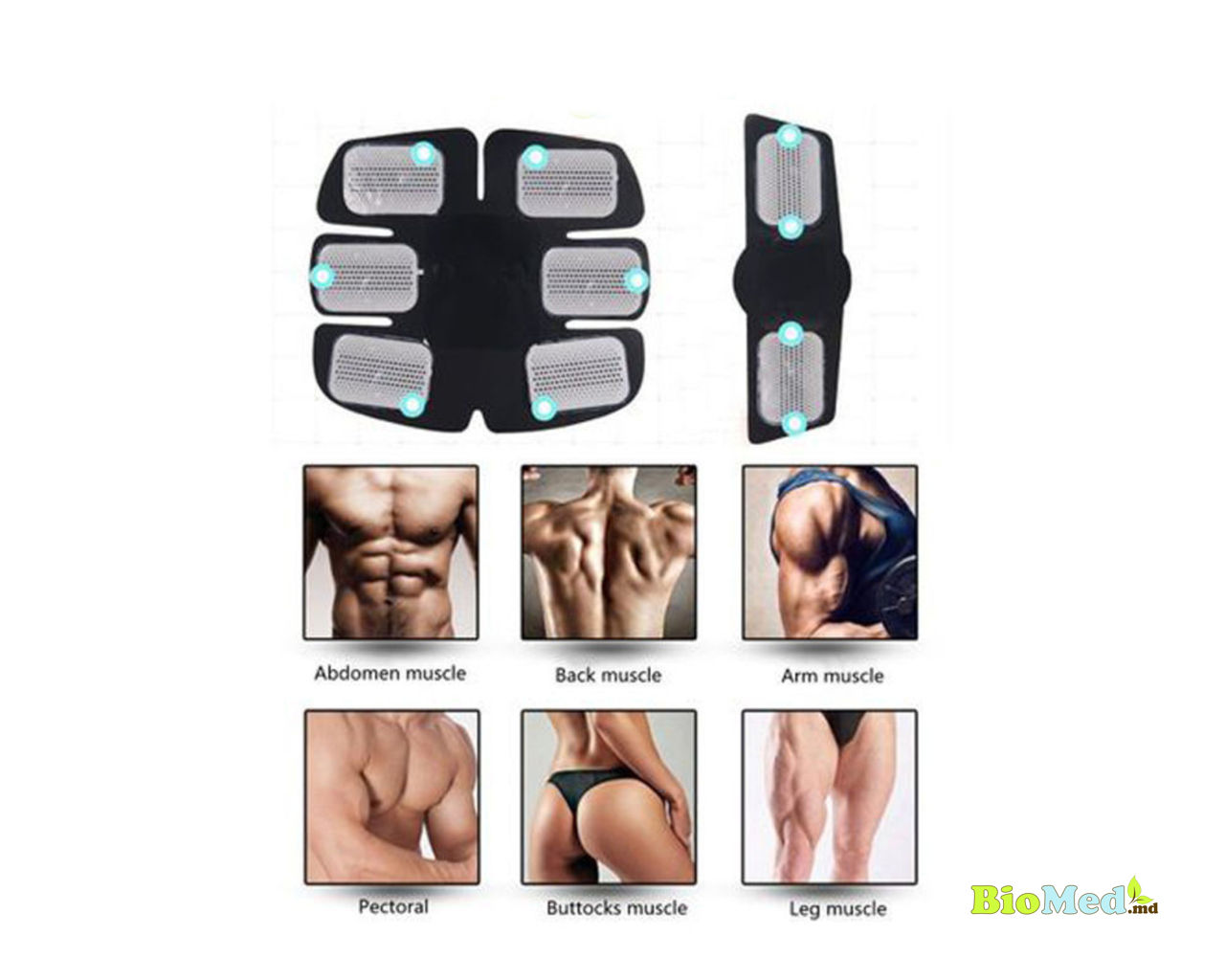 Smart Fitness EMS reincarcabil Trainer electrostimulare musculara Мышечная электростимуляция EMS фото 2