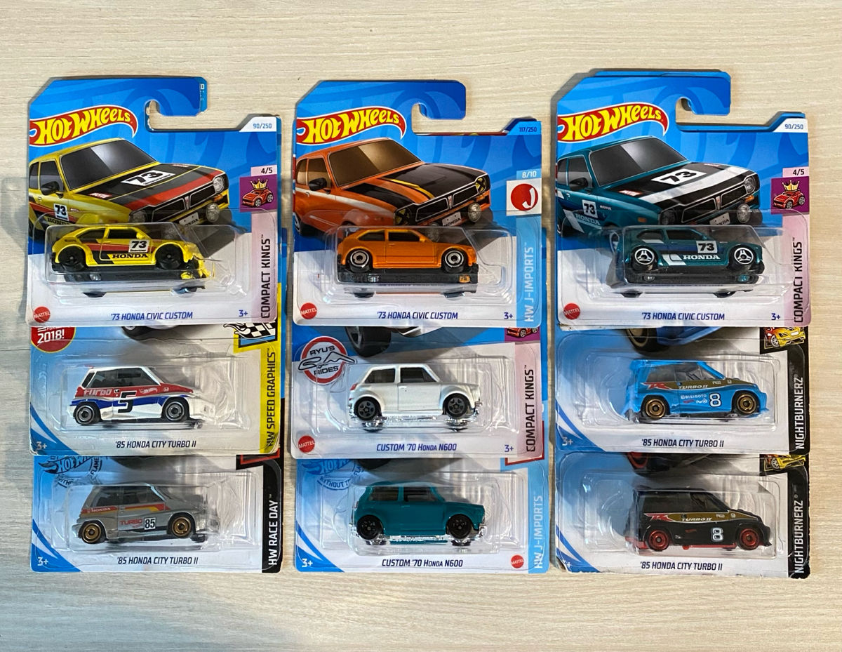 Hot Wheels Mainline Honda, Toyota, Mazda JDM foto 2