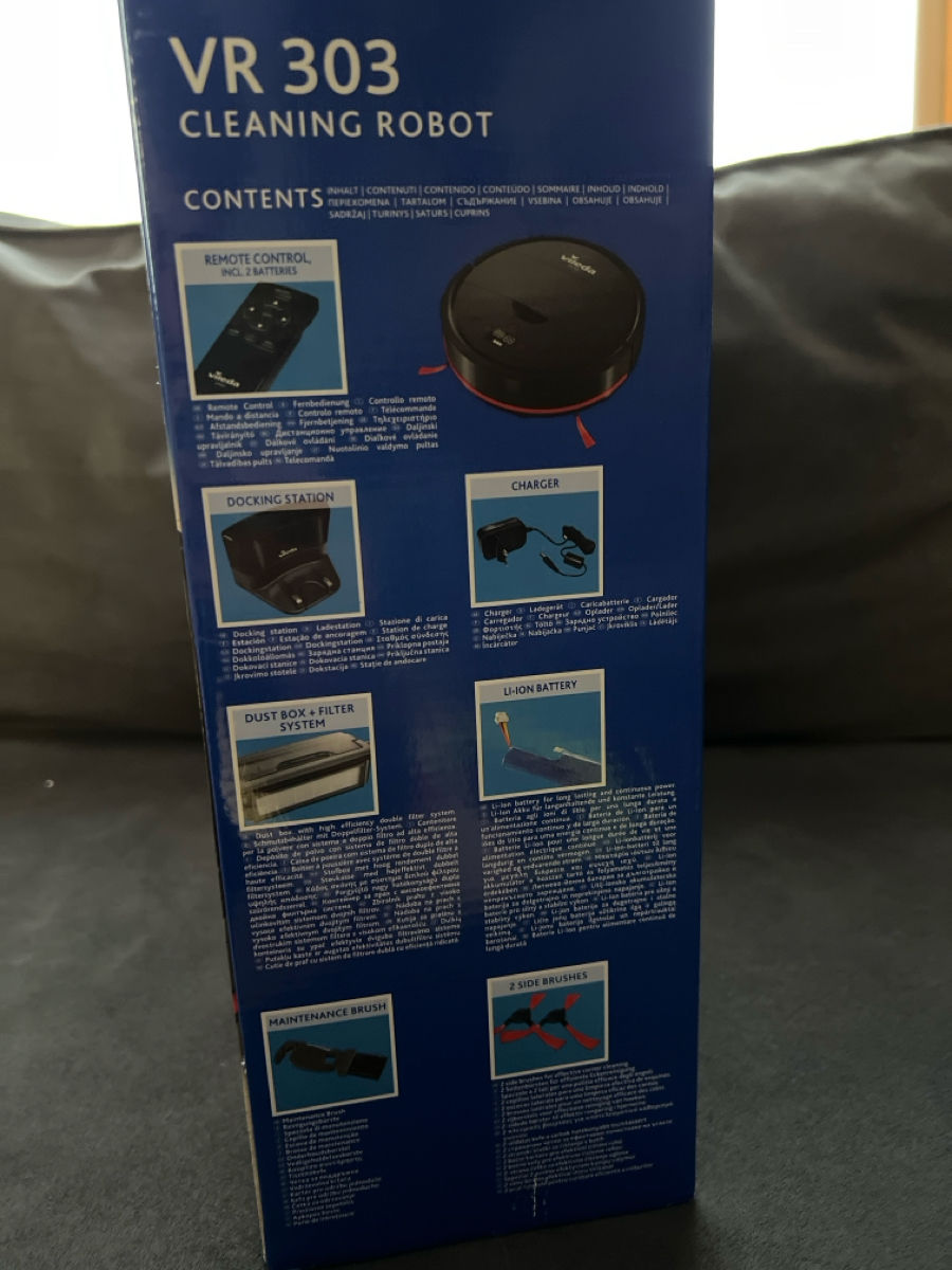 Aspirator Robot Vileda VR 303 Black Sigilat / Новый! foto 3