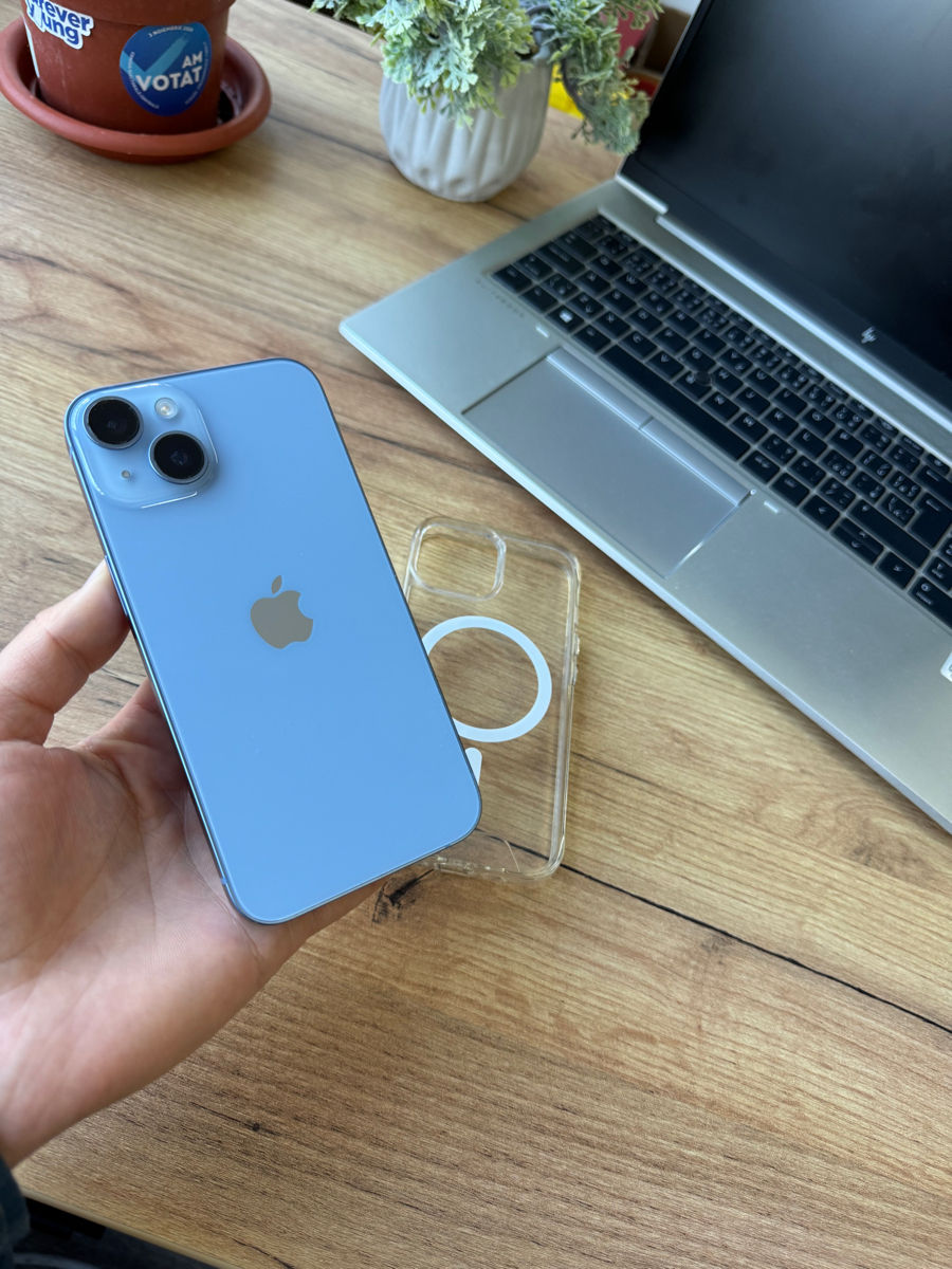 Iphone 14 128gb Blue original ! Husa si sticla cadou , Garantie 90zile foto 6